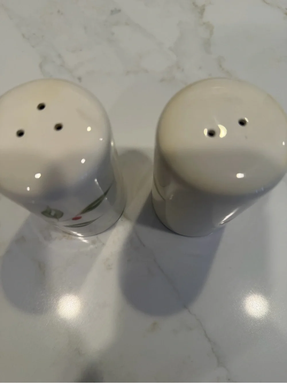 Winterberries Holiday Winter Ceramic Salt and Pepper Shakers 2004 with Stoppers